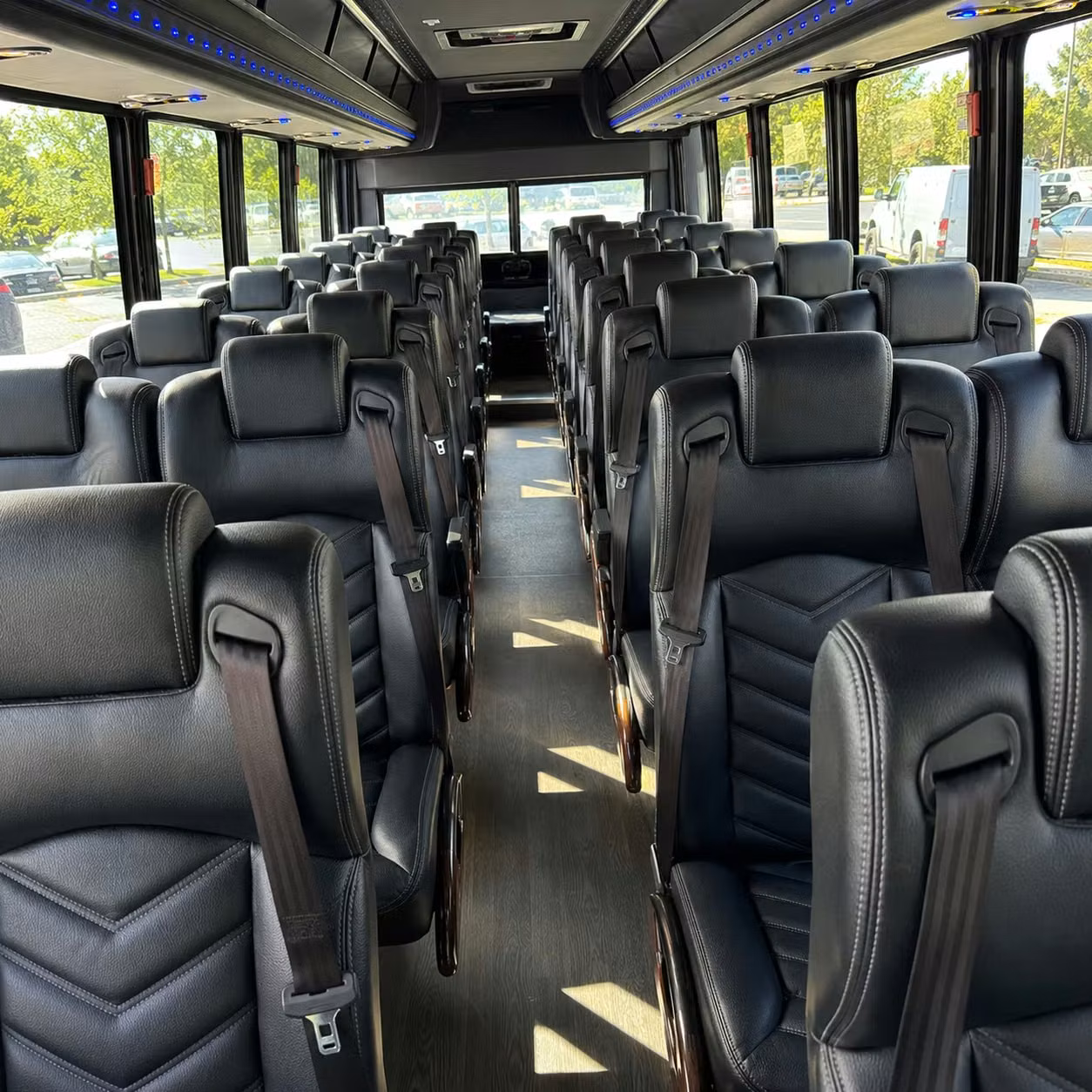 25 passenger minibus interior