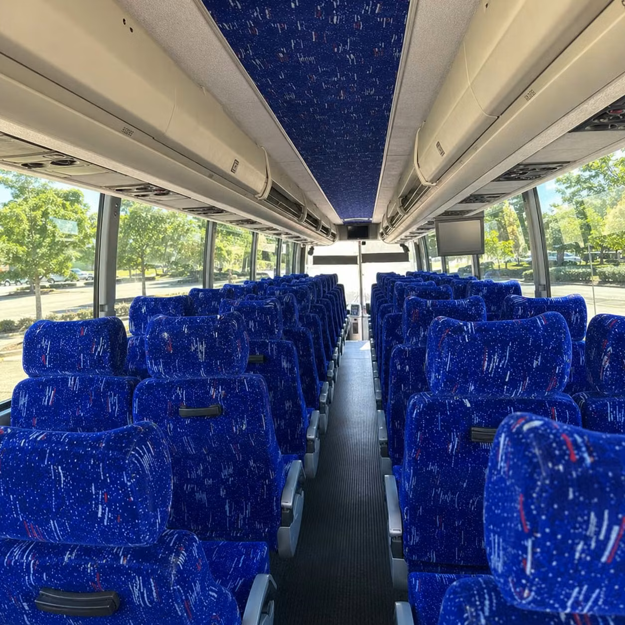hemet charter bus rental interior